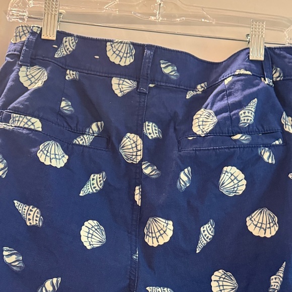 Blue Seashell Cropped Wide-Leg Pants - Picture 6 of 6